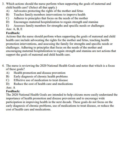 Maternal and Child Health Nursing 8th Edition Silbert-Flagg Test Bank.